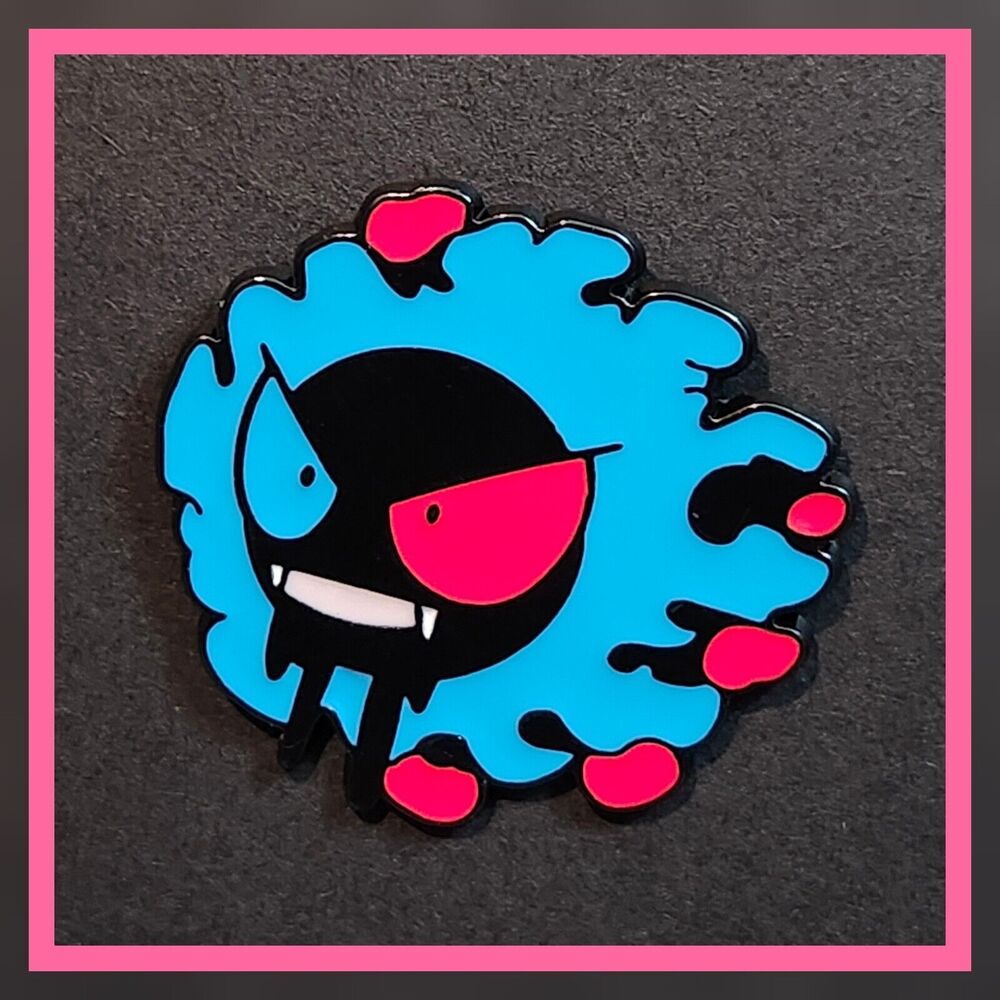 Pokemon Gastly RWB 1" Enamel Pin